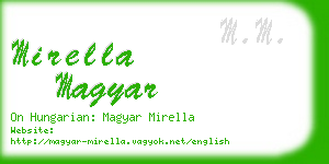 mirella magyar business card